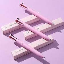 4 in 1 Makeup Pen, Lipstick, Eyeliner, Highlighter, Eyebrow Pencil, Waterproof Multifunctional Makeup Pen, 4 in 1 Makeup Pen for Lip and Eye Makeup
