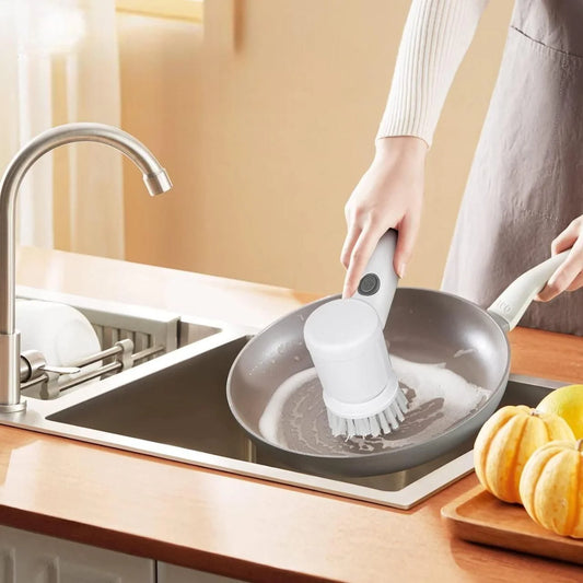 5in1 Rechargeable Magic Brush Car Waxing Handheld Scrubber 360 Degree Rotate  Multipurpose Brush  Kitchen Dishwashing Sponge Electric Cleaning brush