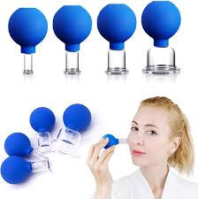 "Silicone Facial Massage Cups for Gua Sha and Cupping Therapy – Ideal for Face and Skin Care